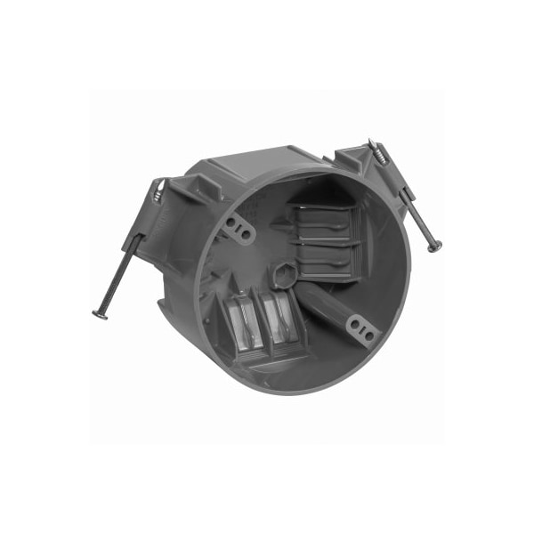 Ecm Industries Electrical Box, 20 cu in, New Work Outlet Box Type, 1 Gang, Thermoplastic, Round Shape BOX-NC20 - main